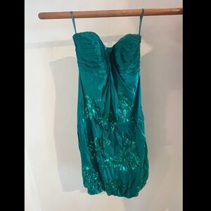Monsoon Teal Dress with Sequin Accents